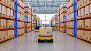 Industrial warehouse storage racks
